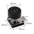 thumbnail image 4 of Password Locking Hasp and Staple with Keys Padlock Garage Lock Cupboard Shed, 4 of 8