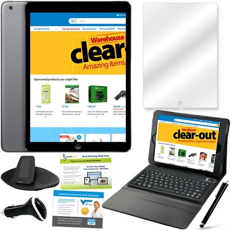 iPad Air 16GB Space Gray Bundle with Accessories- Black