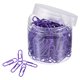 thumbnail image 1 of Uxcell 200 Pcs Clip de Gemas de Metal Tamaño Pequeño Recubierto de Vinilo para Prevenir el Desgarro de Páginas 28 x 8 mm Púrpura, 1 of 6