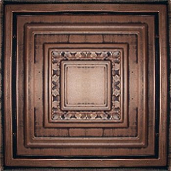 Antyx Antique Copper Black (24x24 PVC) Ceiling Tile
