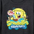 thumbnail image 3 of SpongeBob SquarePants - SpongeBob and Gary - Women's Lightweight French Terry Long Sleeve Shirt, 3 of 6
