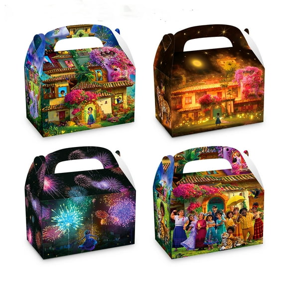 12-Pack Encanto Party Favor Treat Boxes, Goodie Boxes, Encanto Gift Boxes，Encanto Decorative Box for Birthday Party 6.2 x 3.7 x 3.7 Inches