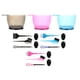 thumbnail image 5 of Juego de 5 pinceles y cuencos para teñir el cabello, kit aplicador de tinte para el cabello Rosado, 5 of 9