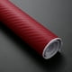 thumbnail image 4 of Rollo de fibra de carbono 3D para decoración de coche, 30 x 127 cm (rojo), 4 of 7