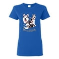 thumbnail image 2 of Wild Bobby, If It's Not an Alaskan Malamute It's Just a Dog Gift, Women Graphic Tee, Royal, X-Large, 2 of 4