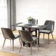 thumbnail image 2 of HOMCOM Foldable Dining Table, Drop Leaf Table with Storage for Kitchen, 2 of 10