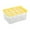 yellow, variant on MAGIDEAL Hydroponics Grower Box, Hydroponics System Planting Container 12 Holes Practical Hydroponics System Growing Box for Cultivating, white