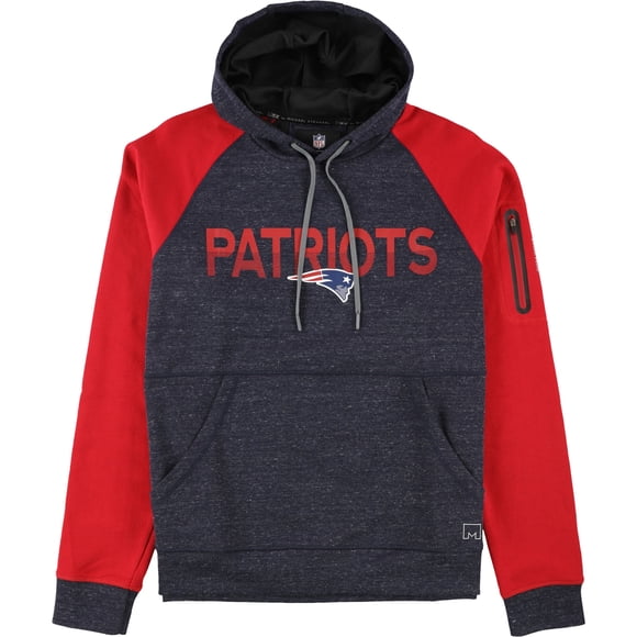 G-III Deportes Hombres New England Patriots Sudadera con capucha Pat L