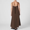 thumbnail image 3 of Womens Maxi Dress Contrast Trim Spaghetti Straps Summer Outfits Travel Vacation Sleeveless Long Dresses Long Sleeve Summer Dresses Loose Summer Dress Midi Summer Dresses for Women Cute for Women Lon, 3 of 7