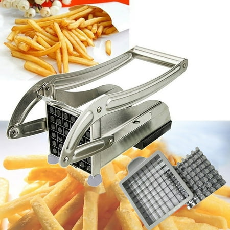 

Stainless Steel French Fry Cutter Potato Vegetable Slic Er Chopper Dicer 2 Blade