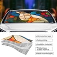 thumbnail image 3 of Kdxio Stained Glass Cat Art Print Front Windshield Sun Shade,Folding Auto Sunshade for Car Truck SUV-Small, 3 of 5