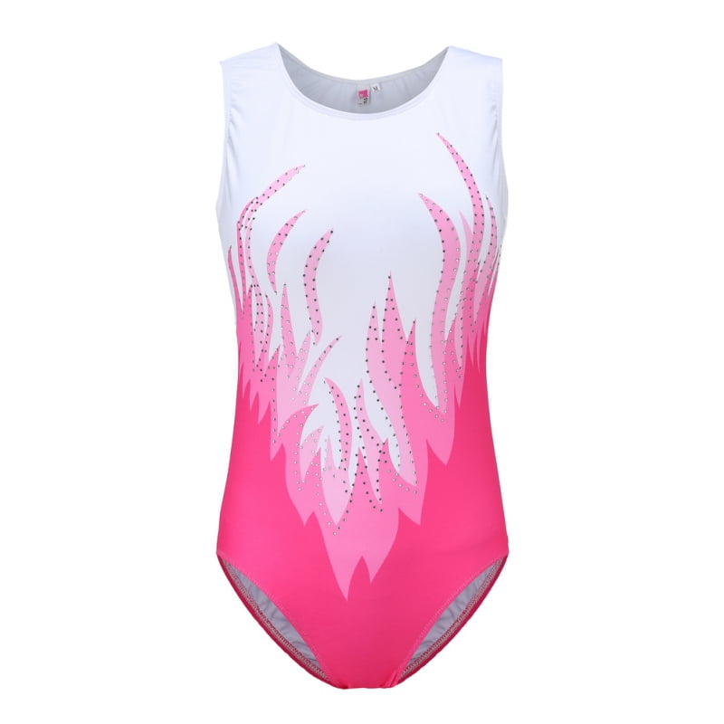 Diamond Adult Ballet Leotards Sleeveless Shiny Gymnastics Leotard One