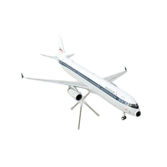 Airbus A321 Commercial Aircraft "American Airlines - Allegheny" (N579UW) White with Blue Stripes "Gemini 200" Series 1/200 Diecast Model Airplane by GeminiJets