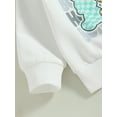thumbnail image 6 of Bagilaanoe 2Pcs Toddler Baby Boys Easter Outfits Letters Print Long Sleeve Sweatshirt Tops + Trousers 6M 12M 18M 24M 3T Kids Long Pants Set, 6 of 9
