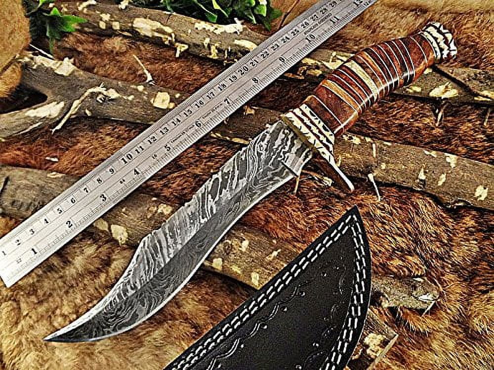 Knife Making Supplies, Damascus Steel Blank Blade 9.5 inches Long