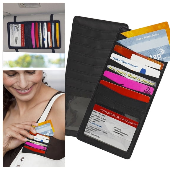 2pk Ideaworks Credit Card Debit ID Holders 20 Slot Travel Business Reward Organizers Case
