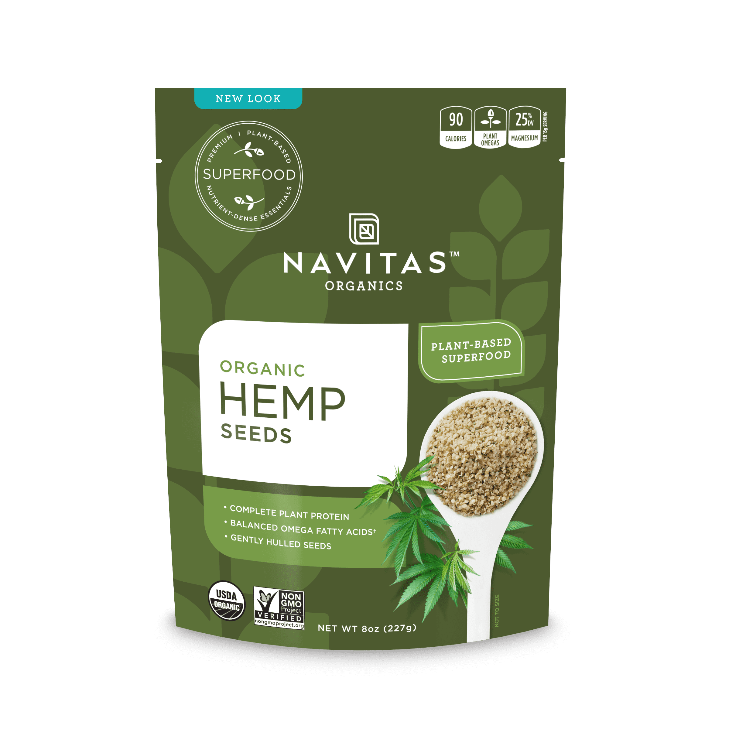 Navitas Organics Hemp Seeds, 8 oz
