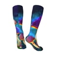 thumbnail image 4 of Balery Magic Mushrooms ,Fireflies Printed Novelty Socks Men's Women's Crew Socks Sports Socks Knee High Socks Cotton Socks Quirky and Cool Socks, 4 of 9