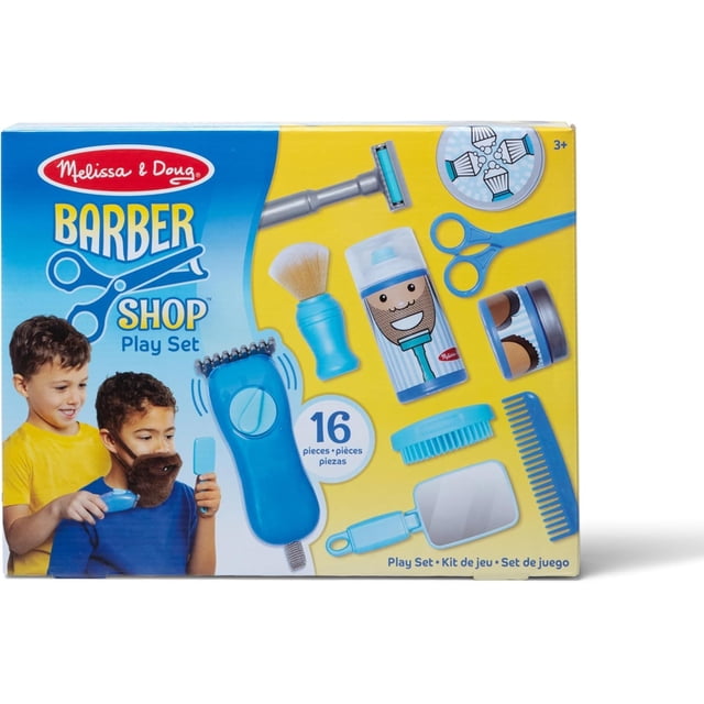 Melissa & Doug Barber Shop Juego de afeitado