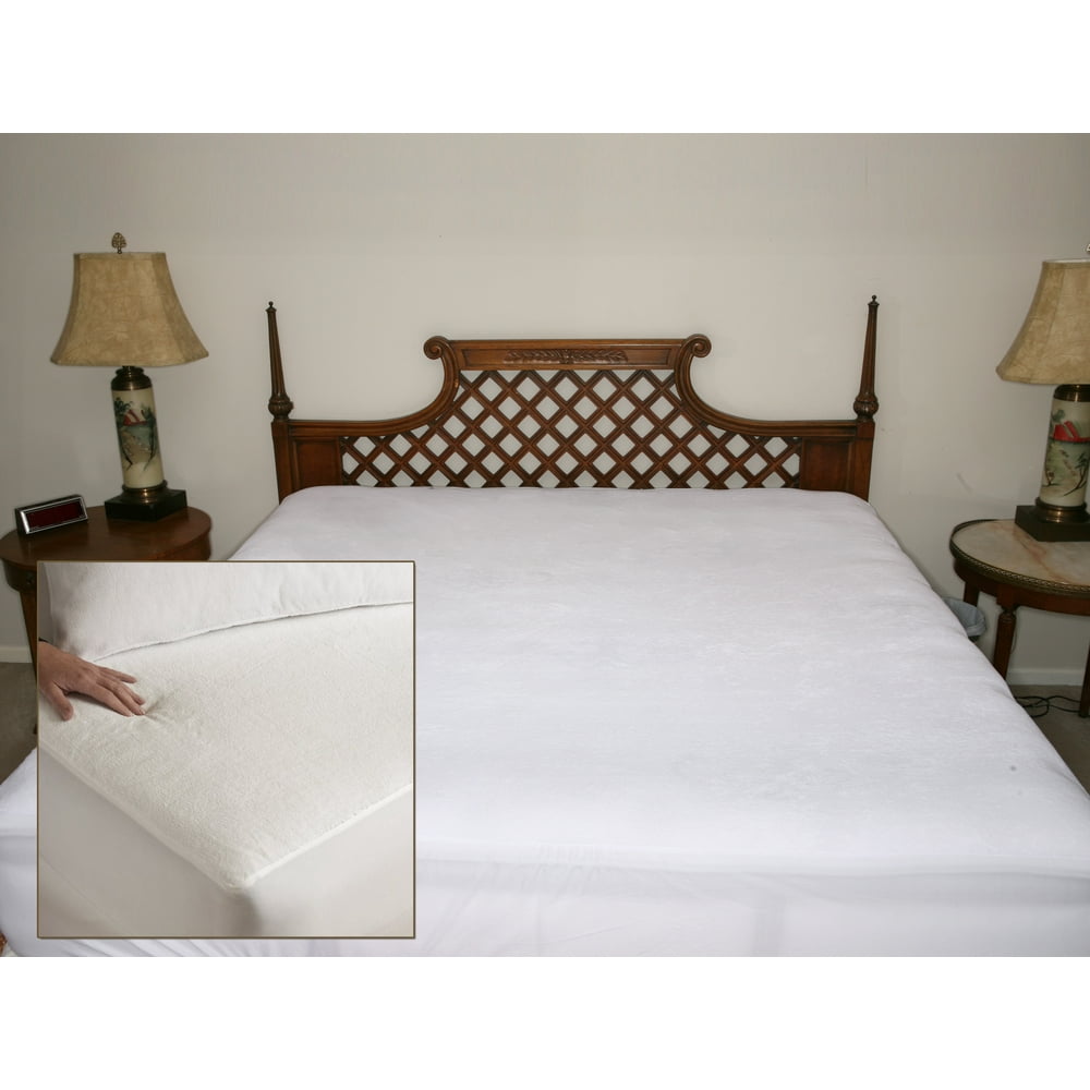 Deluxe Comfort Waterproof Mattress Protector, Queen Terry Cloth