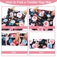 thumbnail image 4 of Toddler Nap Mat with Pillow and Plush Blanket, Kids Sleeping Bags for Preschool Daycare, Slumber Bags for Girls Boys Ages 3-7 Years, 55'' x 23'', Floral, 4 of 7