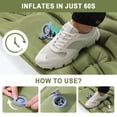 thumbnail image 4 of Dinfu Self-Inflating Air Mattress with Built-In Foot Pump – 5.1" Ultra-Thick Camping Sleeping Pad, Lightweight & Portable for Tents, Hiking, Beach (76.8' x 27.6'), 4 of 7