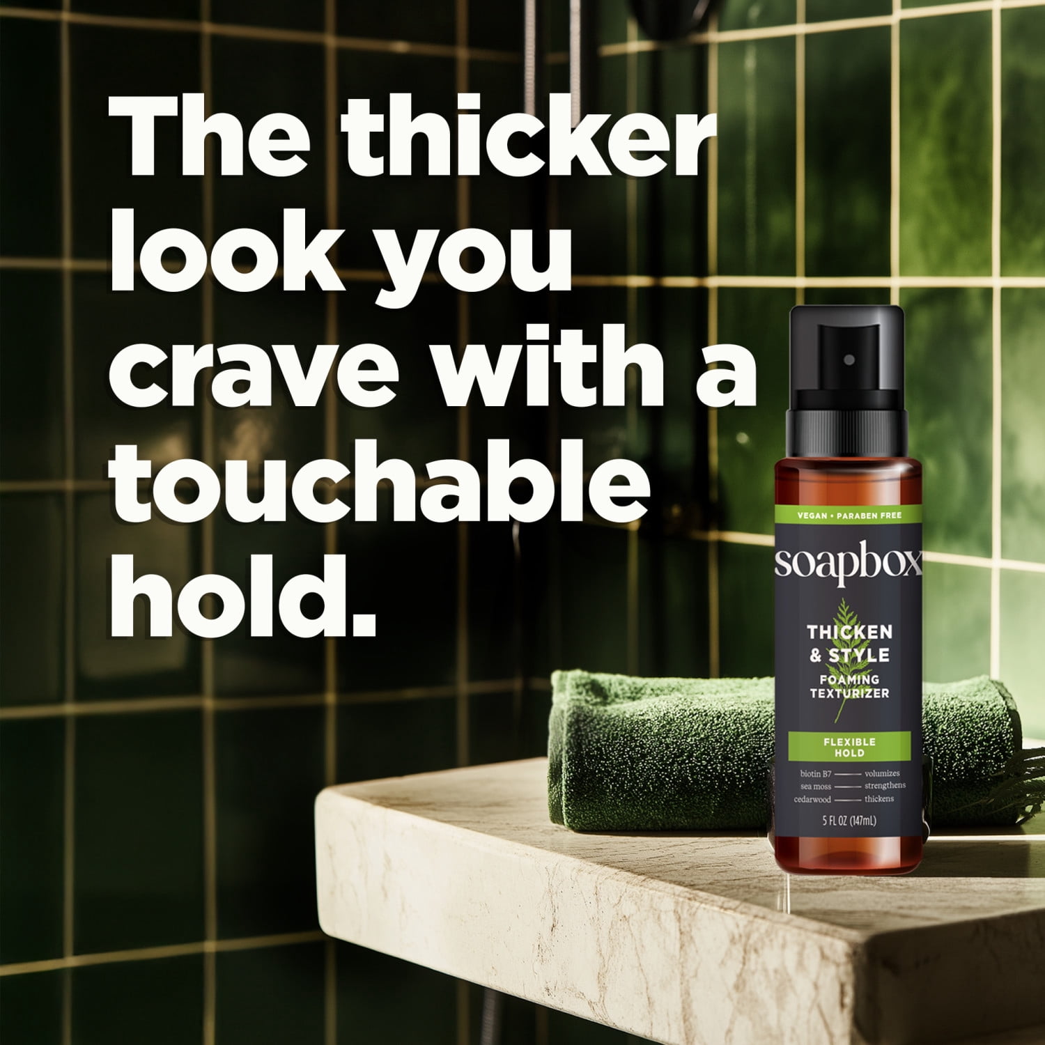 Soapbox Men's, Thickening Foam, 5 oz