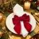 thumbnail image 1 of Servilletero Navideño con Lazo y Hebilla de Tela de Poliéster Verde y Rojo para Decoración de Mesa Festiva | Accesorio Reutilizable para Cenas Festivas | Servilletero Navideño Fácil de Usar para Temp, 1 of 6