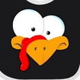 thumbnail image 4 of Inktastic Thanksgiving Goofball Turkey Face Boys or Girls Baby Bib, 4 of 4