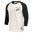 thumbnail image 2 of Men's Darius Rucker Collection by Fanatics Black/White Tampa Bay Rays Cooperstown Collection Raglan 3/4-Sleeve T-Shirt, 2 of 3