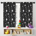 thumbnail image 5 of Blackout Kids Curtains,Black White Zodiac Sun Moon Pattern Childrens Insulated Curtains Set Of 2,Bedroom Essentials,Toddler Room Decor 42"x54", 5 of 5