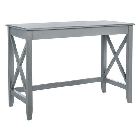 UPC: 0195058183017 | SAFAVIEH Katelan Solid X Side Writing Desk Distressed Grey