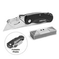 thumbnail image 1 of Swiss Tech Aluminum Folding Utility Knife with 10 Blades,Quick Release Mechanism, 1 of 8