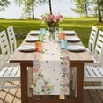 thumbnail image 4 of Table Runners 72 Inches Long Dress Scarves, Pink White Flowers Farmhouse Kitchen/Dining Table Runner, Coffee Tablerunners, Spring Floral Elegant Pastoral Botanical Rustic 18x72 Inch, 4 of 9