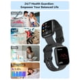 thumbnail image 4 of Reloj inteligente LODIMEKE 44 mm con Alexa, monitor de frecuencia cardíaca, SpO₂ y resistencia al agua, 4 of 8
