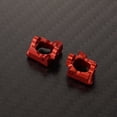 thumbnail image 5 of Vogacara RCGOFFLOW, 2 uds., bujes C de aleación de aluminio con pesos pesados para bloques de ruedas 1/16 LOSI mini-b mini-t RC, pieza de Kits de construcción modelo Rojo, 5 of 5