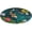 style, variant on Lucky Koi Fish Lotus Leaf Round Small Area Rug, Print Non Slip Washable Floor Mat, Soft Throw Rug for Living Room, Powder Room Entryway, Bathroom, Bedside