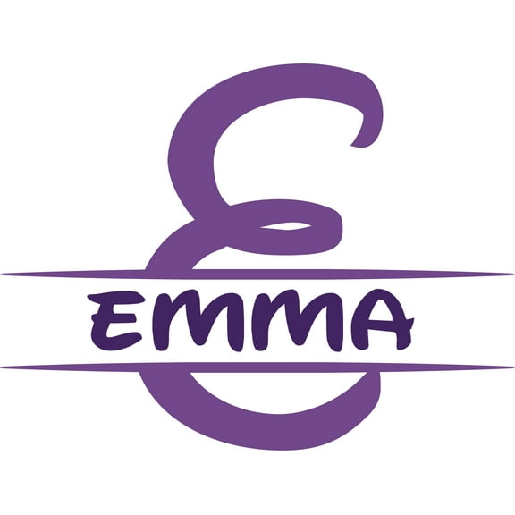 Name Initial Letter E Personalized Customized Wall Decal - Custom Vinyl Wall Art - Personalized Name - Baby Girls Boys Kids Bedroom Wall Decal Room Decor Wall Stickers Decoration Size (20x20 inch)