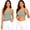 Light Green, variant on WAYUTE Tank Tops for Women with Built in Bras Wireless Camisole Top Seamless Slim Fit Solid Color Breathable Layering Top,Silver,4XL