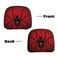 thumbnail image 6 of Kdxio Spider on the Web Pattern Print 2 Piece Car Head Rest Covers Set Auto Front/Rear Seats Headrest Cover Universal Fit Most Cars,Sedan, SUV, 6 of 9