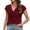 Wine, variant on Cowl Neck Tops for Women 2026 Summer Womens Tops Casual Business Blouses Short Sleeve Loose Fit Spring Outfits by Yigetop Beige L