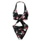 thumbnail image 3 of Gibobby Bañador de una pieza Trajes de baño Talla Estampados Trajes de baño Traje de baño de una pieza Control de mujer con barriga Trajes de baño de una(Negro,XL), 3 of 5