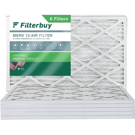 

Filterbuy 18x36x1 MERV 13 Pleated HVAC AC Furnace Air Filters (6-Pack)