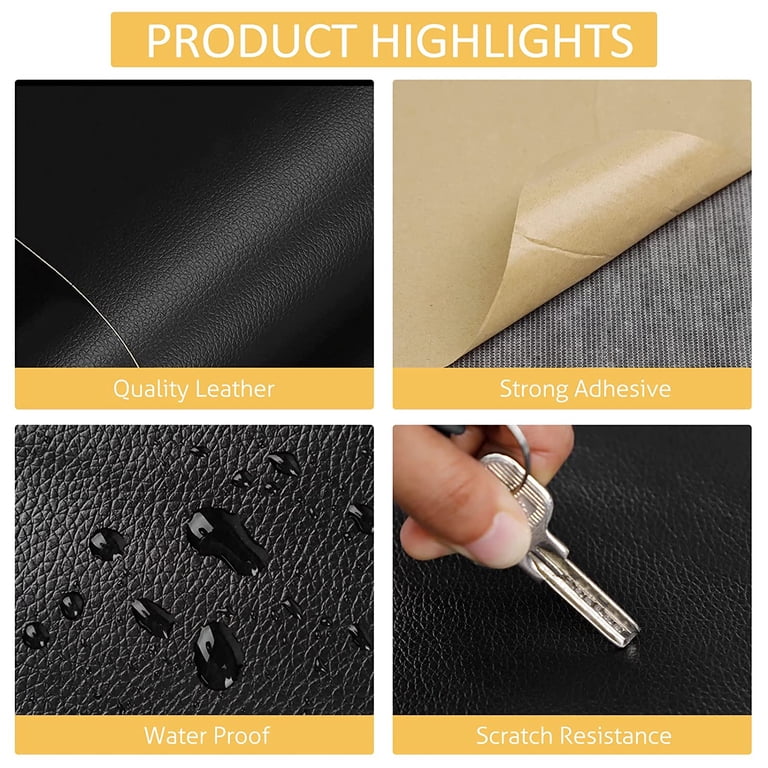 DIY.STORE Leather Repair Patch, 17x79 inch Self Adhesive Leather Repair, Large Leather Repair Tape for Couches, Furniture, Car Seats, Cabinets, Wall, Handbags DIY.STORE Leather Repair Patch, 17x79 inch Self Adhesive Leather Repair, Large Leather Repair Tape for Couches, Furniture, Car Seats, Cabinets, Wall, Handbags