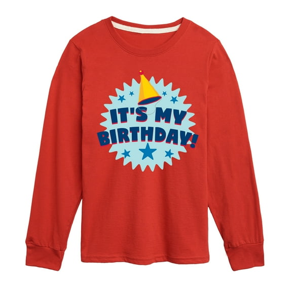 Instant Message - It's My Birthday - Toddler & Youth Long Sleeve Graphic T-Shirt