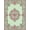 Light Green Pink, Pattern 18, variant on ODIKA 8'x10' Washable Area Rug Non-Slip Chair-Friendly Mat Boho Toss Scallop Border Delicate Ribbon Vintage Pink Coquette Refined for Dining Room, Large Office, Lounge
