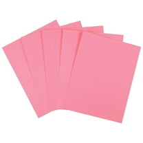 Staples Brights Multipurpose Paper 20 lbs. 8.5" x 11" Pink 500/Ream (25207) 50632