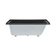 thumbnail image 2 of Voltaire 60" x 30" Left-Hand Drain Alcove Bathtub in Matte Black, 2 of 12