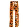 thumbnail image 5 of Halloween Pajamas Women Pumpkin Ghost Stretchy Soft Lightweight Orange Pj Pants Halloween Outfits, 5 of 5