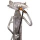 thumbnail image 3 of Música Gato Escultura de metal Estatua de hierro Artesanía hecha a mano, 3 of 4